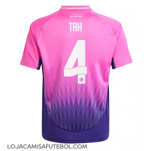 Camisa de Futebol Alemanha Jonathan Tah #4 Equipamento Secundário Europeu 2024 Manga Curta